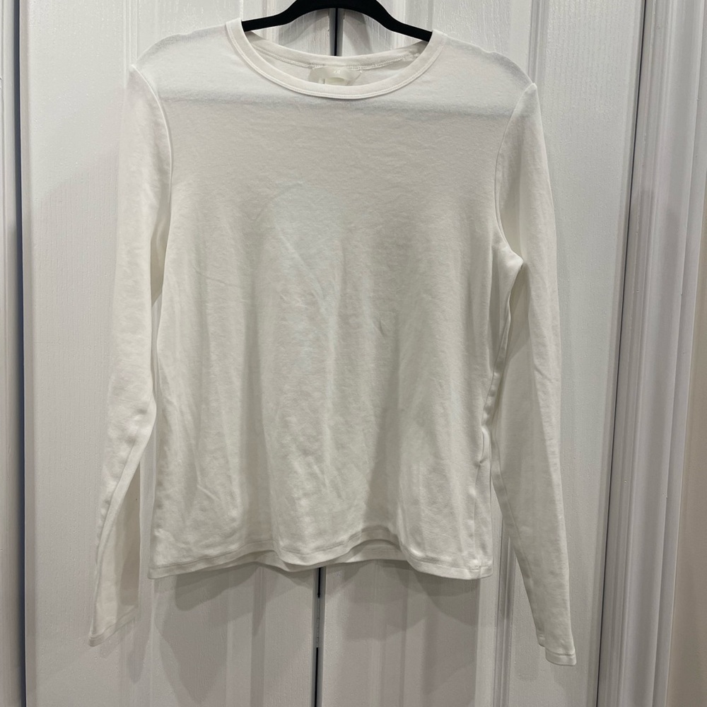 Classic White Long Sleeve Top